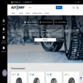 Скриншот главной страницы сайта autoshiny.com