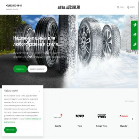 Скриншот главной страницы сайта autosiny.ru