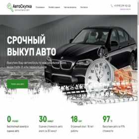 Скриншот главной страницы сайта autoskupka74.ru