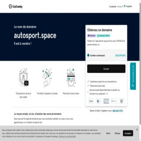 Скриншот главной страницы сайта autosport.space