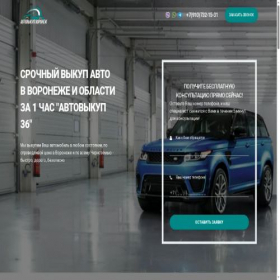 Скриншот главной страницы сайта autovikup36.ru