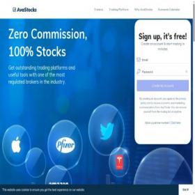 Скриншот главной страницы сайта ava-stocks.com