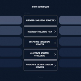 Скриншот главной страницы сайта avalon-company.pro