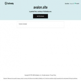 Скриншот главной страницы сайта avalon.site
