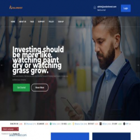 Скриншот главной страницы сайта avalorinvest.com
