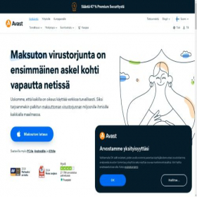 Скриншот главной страницы сайта avast.com