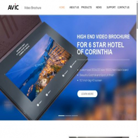 Скриншот главной страницы сайта aviccorp.com