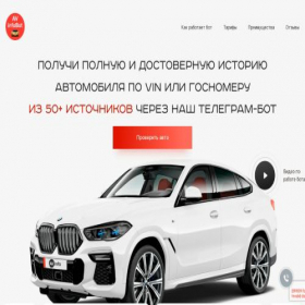Скриншот главной страницы сайта avinfobot.com