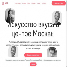 Скриншот главной страницы сайта avirest.ru