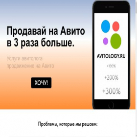 Скриншот главной страницы сайта avitology.ru