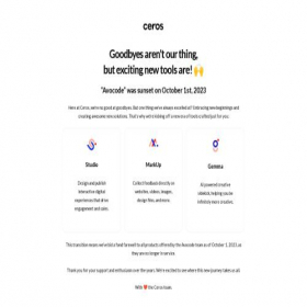 Скриншот главной страницы сайта avocode.com
