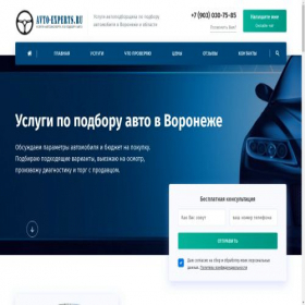 Скриншот главной страницы сайта avto-experts.ru