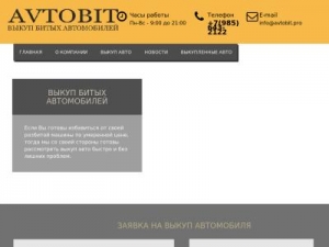 Скриншот главной страницы сайта avtobit.pro
