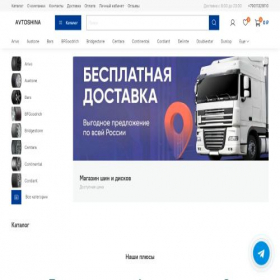 Скриншот главной страницы сайта avtoshina-new.ru