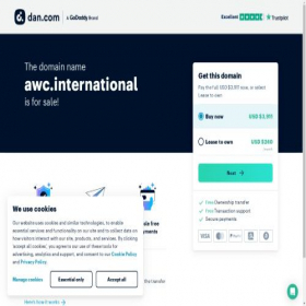 Скриншот главной страницы сайта awc.international