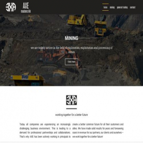 Скриншот главной страницы сайта axe-co.com