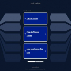Скриншот главной страницы сайта axelo.online