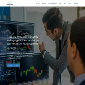 Скриншот главной страницы сайта axiacapital.llc