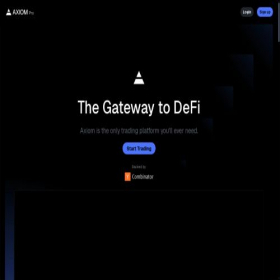 Скриншот главной страницы сайта axiom.trade
