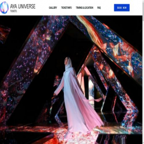 Скриншот главной страницы сайта ayauniverse.ae