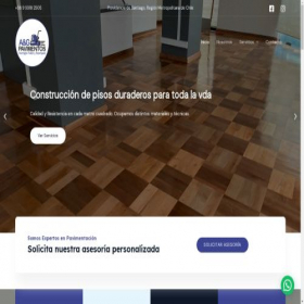Скриншот главной страницы сайта aygpavimentos.cl