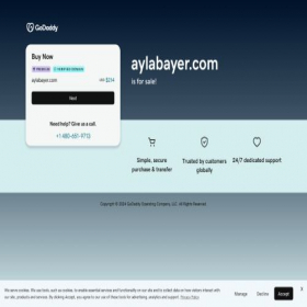 Скриншот главной страницы сайта aylabayer.com
