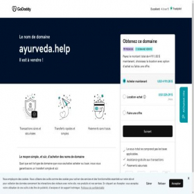 Скриншот главной страницы сайта ayurveda.help