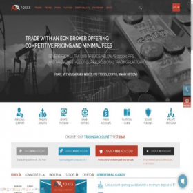 Скриншот главной страницы сайта azaforex.com