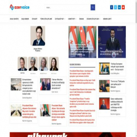 Скриншот главной страницы сайта azer.press