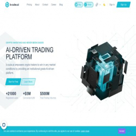 Скриншот главной страницы сайта b-cube.ai