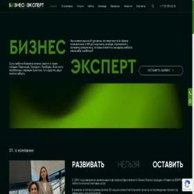 Скриншот главной страницы сайта b-expert.kz