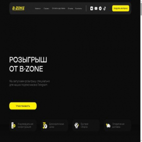 Скриншот главной страницы сайта b-zone.store
