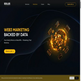 Скриншот главной страницы сайта b.solus.agency