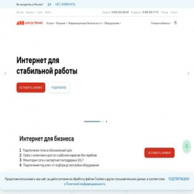 Скриншот главной страницы сайта b2b.dom.ru