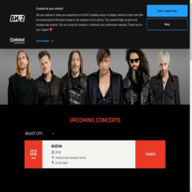 Скриншот главной страницы сайта b2band.com