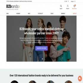 Скриншот главной страницы сайта b2brands.com