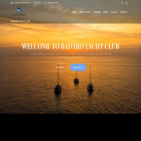 Скриншот главной страницы сайта badaroyachtclub.com