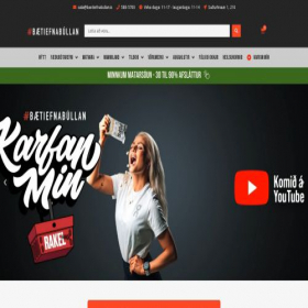Скриншот главной страницы сайта baetiefnabullan.is