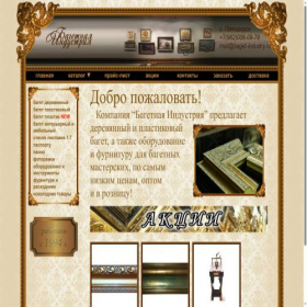 Скриншот главной страницы сайта baget-industry.ru