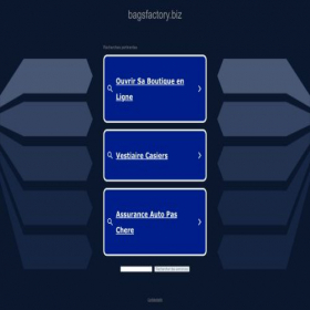 Скриншот главной страницы сайта bagsfactory.biz