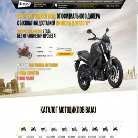 Скриншот главной страницы сайта bajaj.club