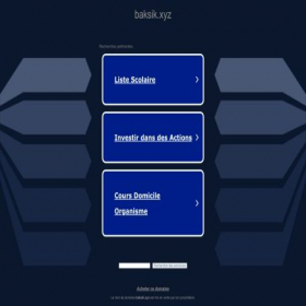 Скриншот главной страницы сайта baksik.xyz