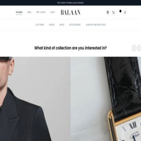 Скриншот главной страницы сайта balaan.com