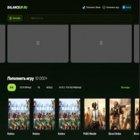 Скриншот главной страницы сайта balanceup.ru