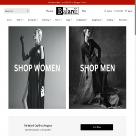 Скриншот главной страницы сайта balardi.com