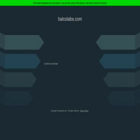 Скриншот главной страницы сайта balcolabs.com