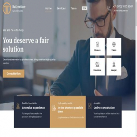 Скриншот главной страницы сайта ballentine-juristic.com