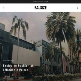 Скриншот главной страницы сайта balsize.com