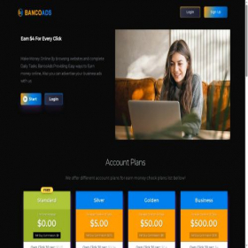 Скриншот главной страницы сайта bancoads.com