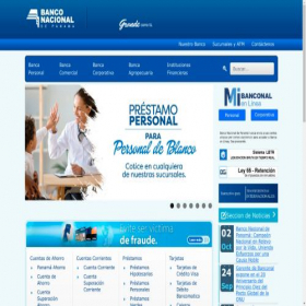 Скриншот главной страницы сайта banconal.com.pa